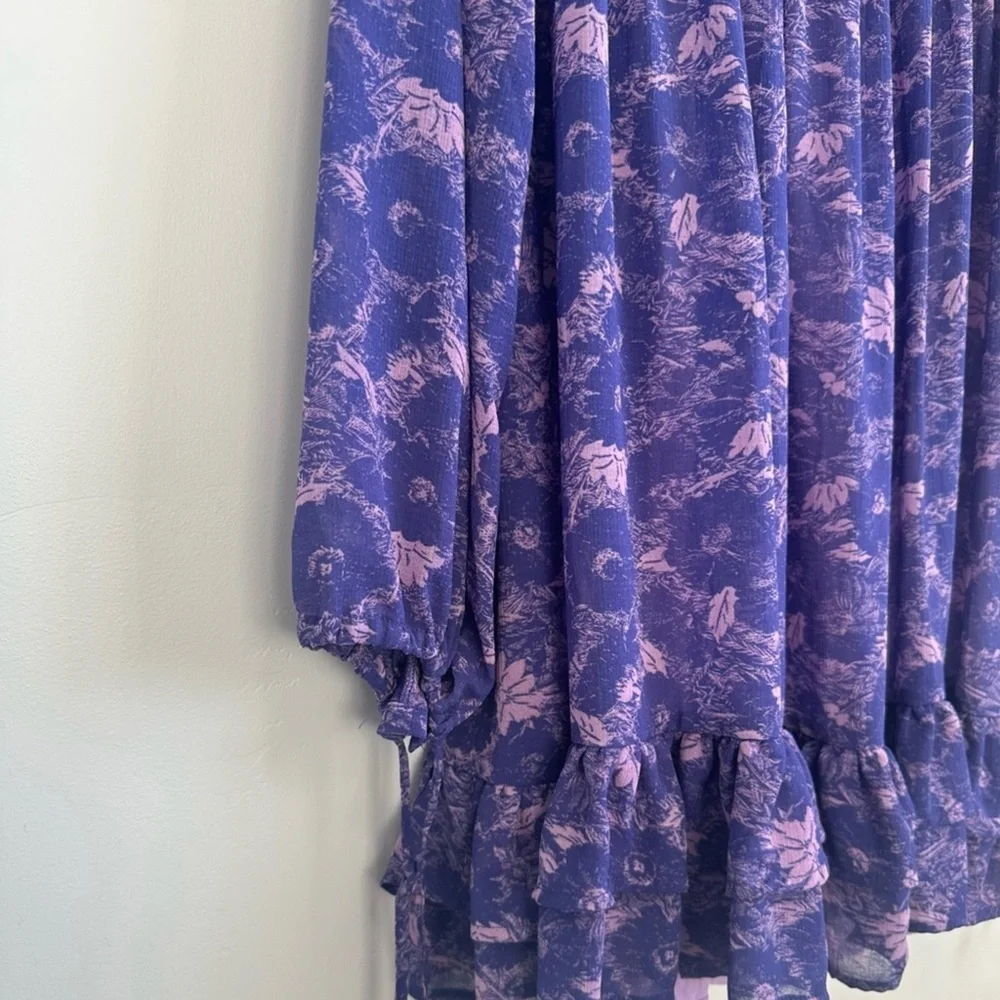 Free People These Dreams Mini Violet Dress Size Large - Picture 13 of 16